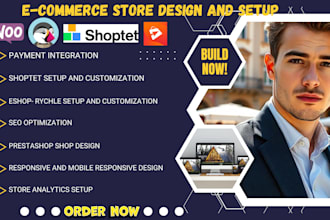 build your online store with shoptet, woocommerce  eshop rychle prestashop store