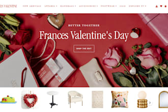 build luxury valentine gift flower website gift card shopify store flower store