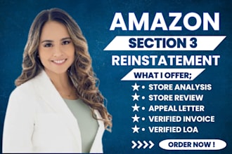 reopen amazon section 3 suspension amazon reinstatement plan of action amazon