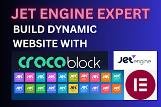 build dynamic website with crocoblock, jet engine, wordpress acf