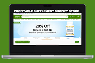 design health supplement website supplement shopify store nutraceutical website