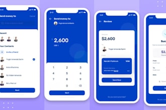 build money transfer app fintech app loan app payment app wallet app admin panel