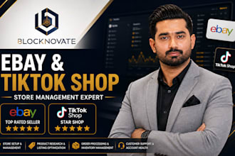 create and manage ebay store and tiktok shop a to z