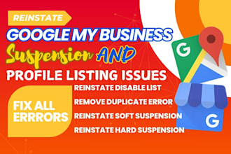 reinstate google my business profile listing gmb suspension business local seo