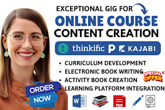 create ebook online course content teachable course creation workbook design