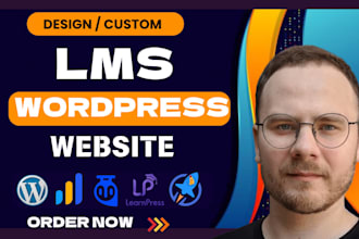 build responsive elearning website lms development wordpress lms membership site