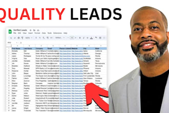 create lead lists for lead generation and cold emailing in 48 hours