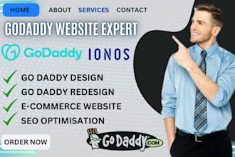 create ionos, godaddy website design, ionos godaddy redesign website