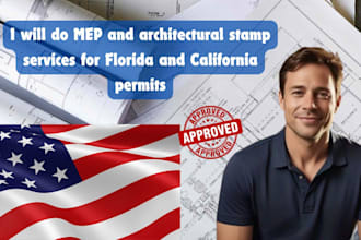 do mep and architectural stamp services for florida and california permits