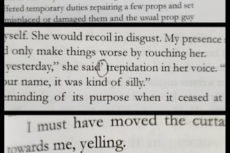 proof read your romance, horror, or crime novel
