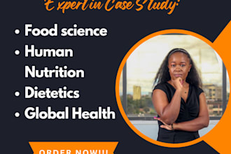do case study on food science, human nutrition, dietetics and global health