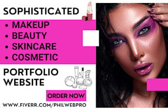 setup makeup makeup artist beauty services cosmetics skincare portfolio website