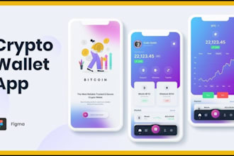 build crypto wallet app, exchange wallet app, erc20,bep20, sol token wallet app