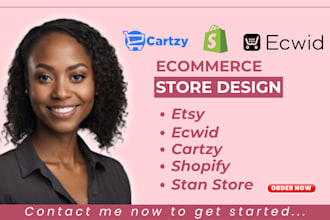 do shopify store design cartzy store redesign ecwid design website development