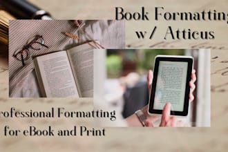 professionally format your work for ebook or print