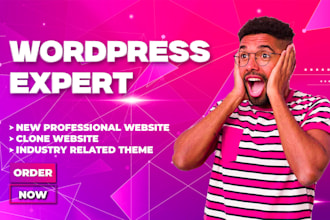 create responsive wordpress website design, blog or website development