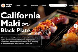 design restaurant website with online ordering system