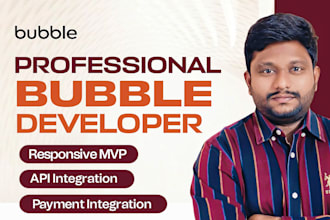 build your bubble io website or bubble mvp app, bubble io developer