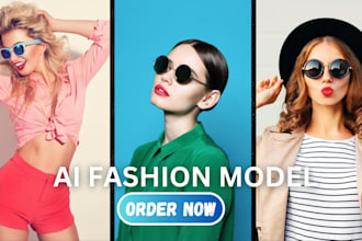 create realistic ai models, ai photography for your fashion brand