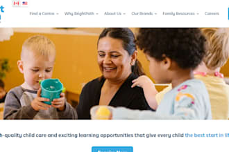 build daycare website kindergarten preschool childcare daycare education website