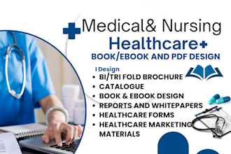 design medical, nursing, healthcare ebooks, brochures, PDF lead magnet on canva