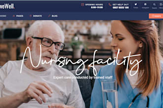 design home care website and health care website