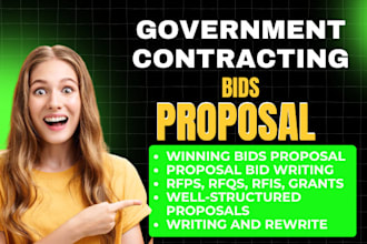 guarantee winning bid proposals writing rfp rfq rfi, government contract grants