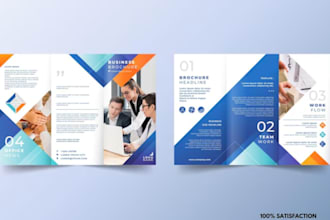 design company profile, annual report, flyers, brifold, trifold brochure booklet