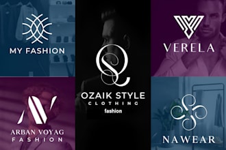 do luxury fashion clothing brand and boutique fashion logo design