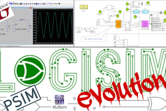 help in ltspice, multisim,psim, matlab simulink,electrical,electronics projects