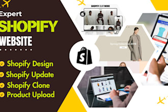 edit shopify, update shopify, clone shopify, shopify design, redesign shopify