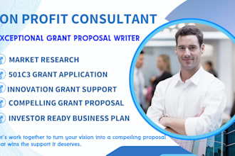 write winning grant proposal for nsf, nih, dod, sbir, sttr, 501c3, business plan