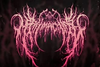 death metal, deathcore, metalcore, logo band merch