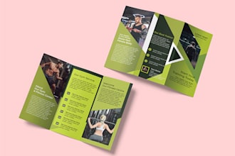 a custom trifold brochure design
