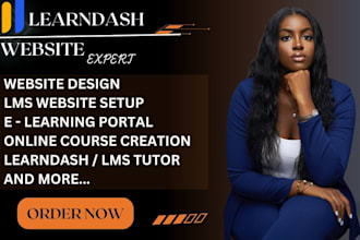 design wordpress lms website using learndash, elearning,  learnpress, tutor lms