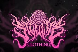 draw metal, brutal, death metal logo for your band, brand