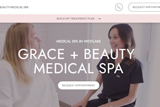 design medical or healthcare website dentist or clinic website with booking