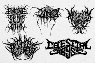 make hardcore or metal band logo design for you