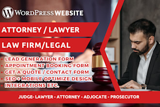 design redesign law firm website lawyer attorney website notary legal website