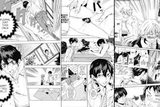 draw anime manga page panel comic book webcomic webtoon story as manga artist