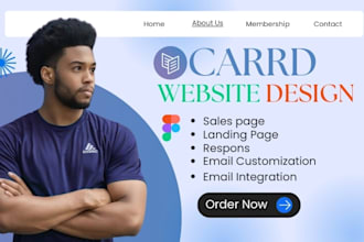 design carrd website redesign carrd website card website landing page wordpress