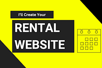 create professional rental website development responsive design