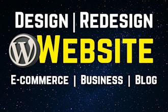 design wordpress website or redesign, create divi website, pro elementor website