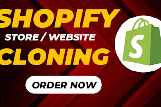 clone duplicate shopify store shopify website redesign copy shopify dropshipping