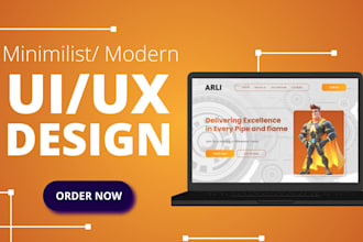 create a website UI UX design, mobile app UI UX design