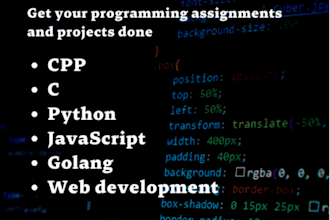write code, scripts, assignments, and projects in cpp, python, go and javascript