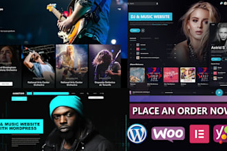 build a professional music and dj website