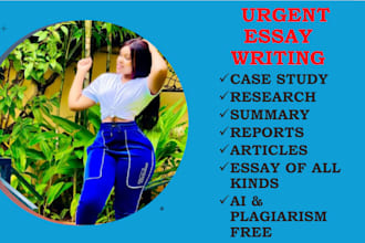 write an urgent essay as an essay writer
