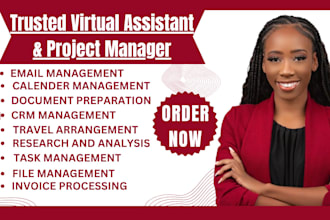be your administrative VA dedicated VA executive assistant and project manager