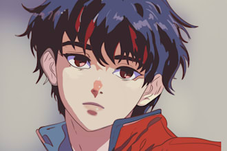 draw anime art illustrations for pfp, fanart, original character